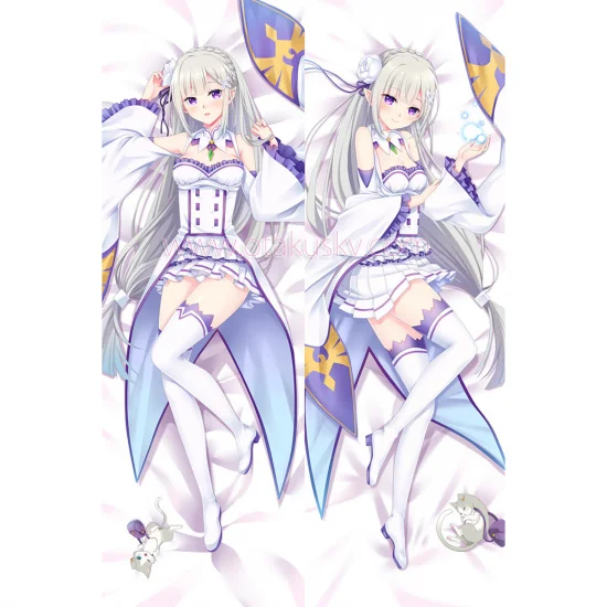 Re:Zero Dakimakura Emilia Body Pillow Case 14 - Click Image to Close