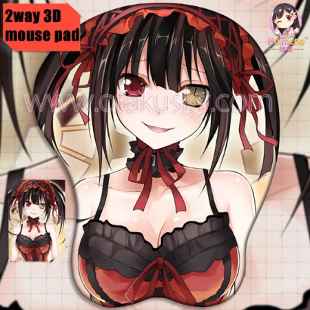 2way Date A Live Kurumi Tokisaki Anime 3D Mouse Pad Mat Wrist Rest 02