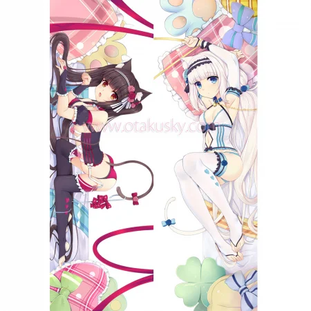 Nekopara Dakimakura Chocola Vanilla Body Pillow Case 03