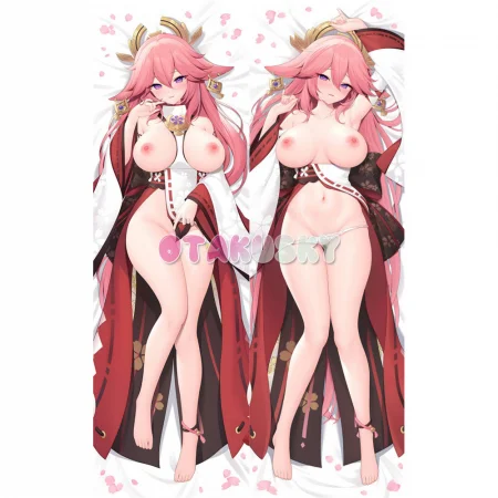 Genshin Impact Dakimakura Yae Miko Body Pillow Case 20