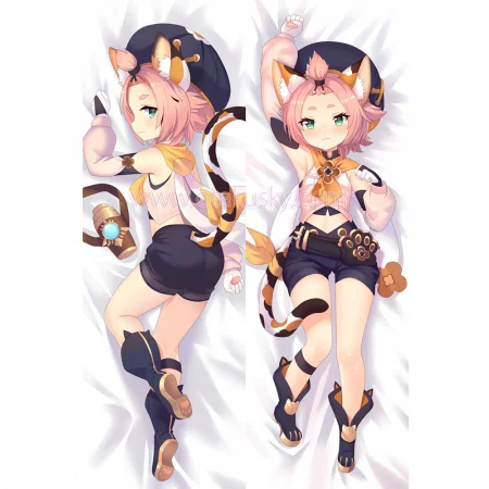 Genshin Impact Dakimakura Diona Body Pillow Case 05