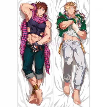 JoJo's Bizarre Adventure Dakimakura Jonathan Joestar Caesar Zeppeli Body Pillow Case