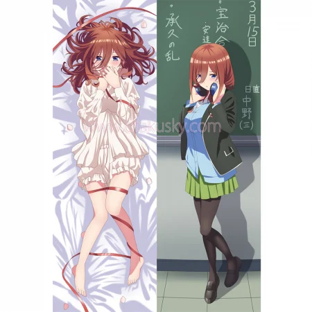 The Quintessential Quintuplets Dakimakura Nakano Miku Body Pillow Case 07