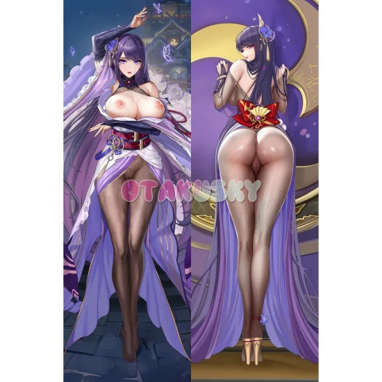 Genshin Impact Dakimakura Baal Raiden Shogun Body Pillow Case 62 - Click Image to Close