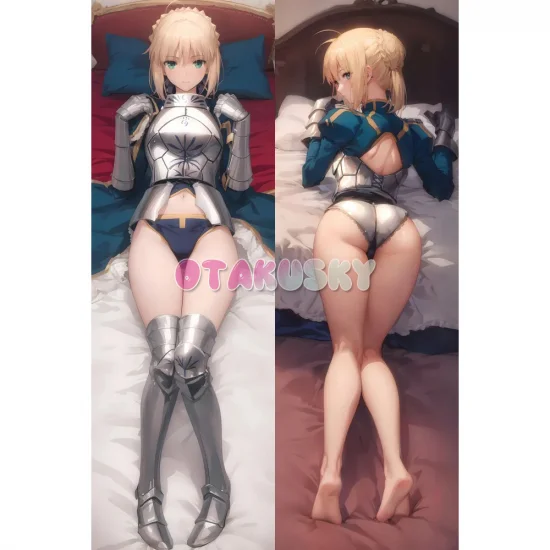 Fate/Stay night Fate/Zero Dakimakura Artoria Pendragon Saber Body Pillow Case 02 - Click Image to Close