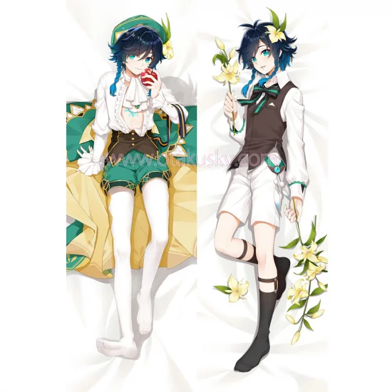 Genshin Impact Dakimakura Venti Body Pillow Case 06 - Click Image to Close