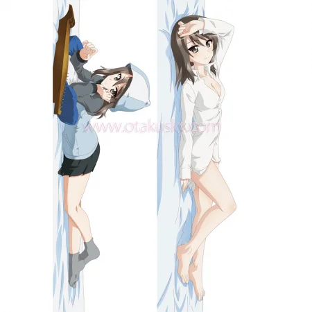 Girls und Panzer Dakimakura Mika Body Pillow Case 02