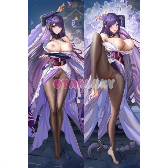 Genshin Impact Dakimakura Baal Raiden Shogun Body Pillow Case 61 - Click Image to Close