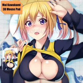 2way Musaigen no Phantom World Kawakami Mai Anime 3D Mouse Pad Mat Wrist Rest