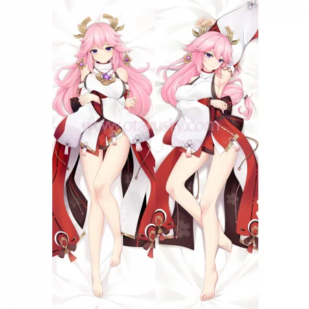 Genshin Impact Dakimakura Yae Miko Body Pillow Case