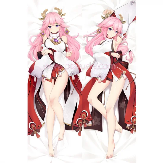 Genshin Impact Dakimakura Yae Miko Body Pillow Case - Click Image to Close