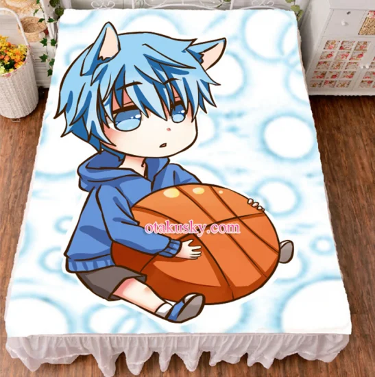 Kurokos Basketball Tetsuya Kuroko Anime Bed Sheet Summer Quilt Blanket Custom - Click Image to Close