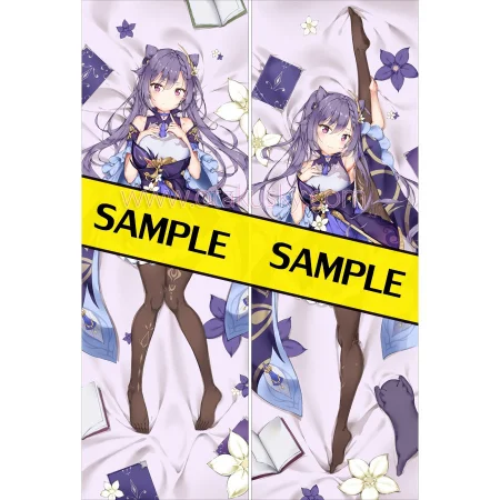 Genshin Impact Dakimakura Keqing Kokusei Body Pillow Case 02