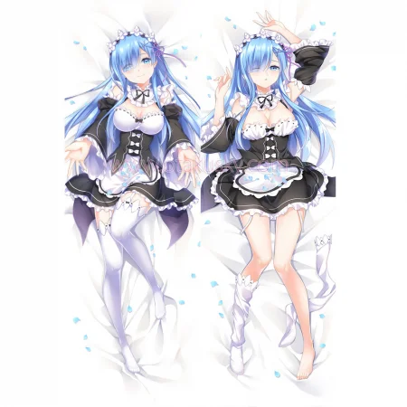 Re:Zero Dakimakura Rem Body Pillow Case 05