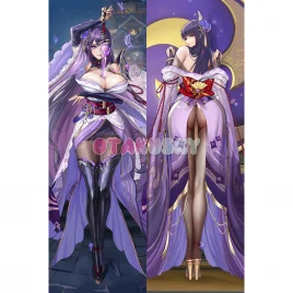 Genshin Impact Dakimakura Baal Raiden Shogun Body Pillow Case 60