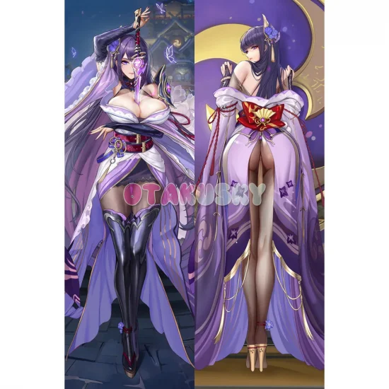 Genshin Impact Dakimakura Baal Raiden Shogun Body Pillow Case 60 - Click Image to Close