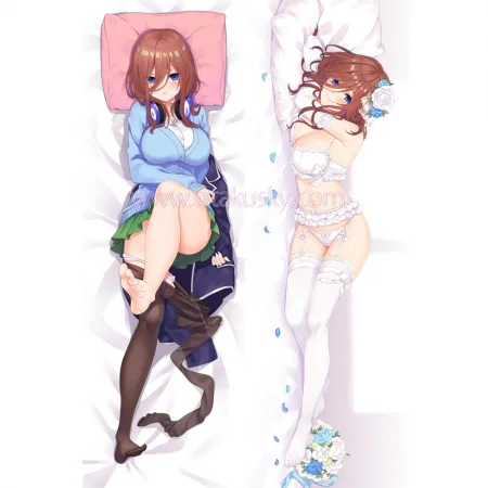 The Quintessential Quintuplets Dakimakura Nakano Miku Body Pillow Case 09