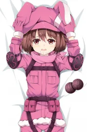 Sword Art Online GGO Dakimakura Llenn Body Pillow Case