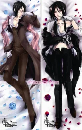 Black Butler Kuroshitsuji Dakimakura Sebastian Michaelis Body Pillow Case