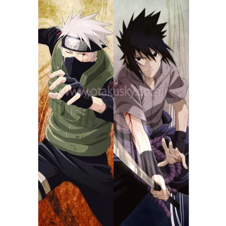 Naruto Dakimakura Hatake Kakashi Sasuke Uchiha Body Pillow Case