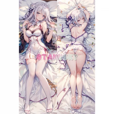 Re:Zero Dakimakura Emilia Body Pillow Case 24