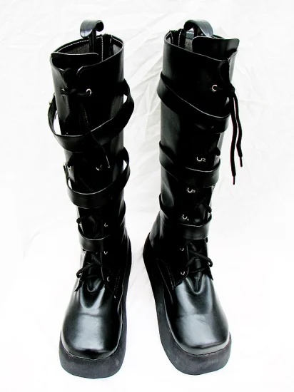 DOD Style Black Cosplay Boots 04 - Click Image to Close