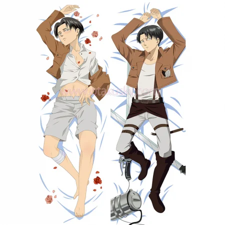 Attack on Titan Dakimakura Levi Body Pillow Case 04