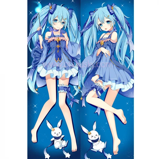 Vocaloid Dakimakura Snow Miku Body Pillow Case 07 - Click Image to Close