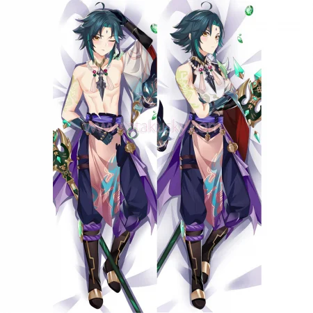 Genshin Impact Dakimakura Xiao Body Pillow Case 04