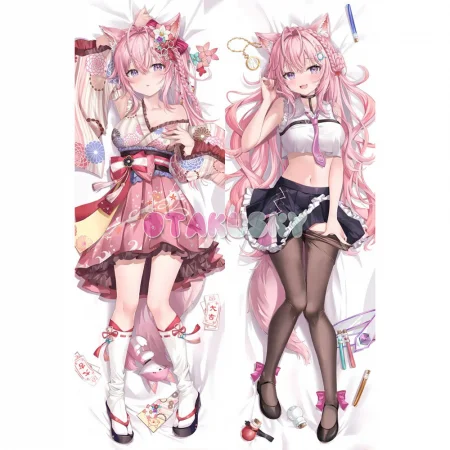 Virtual YouTuber Dakimakura Hakui Koyori Body Pillow Case 07