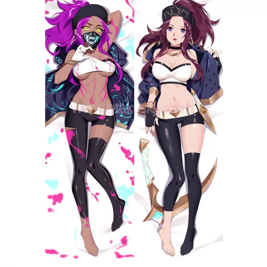 League of Legends Dakimakura Akali Body Pillow Case - Click Image to Close