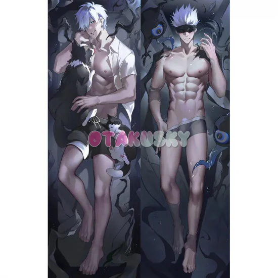 Jujutsu Kaisen Dakimakura Satoru Gojo Body Pillow Case 12 - Click Image to Close