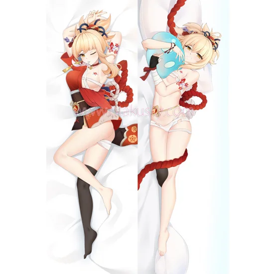 Genshin Impact Dakimakura Yoimiya Body Pillow Case 03 - Click Image to Close