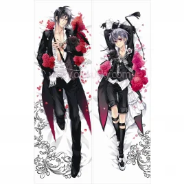 Black Butler Kuroshitsuji Dakimakura Sebastian Michaelis Ciel Phantomhive Body Pillow Case