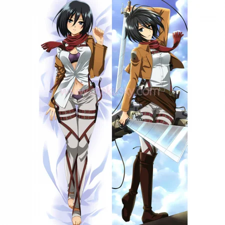 Attack on Titan Dakimakura Mikasa Ackerman Body Pillow Case 06