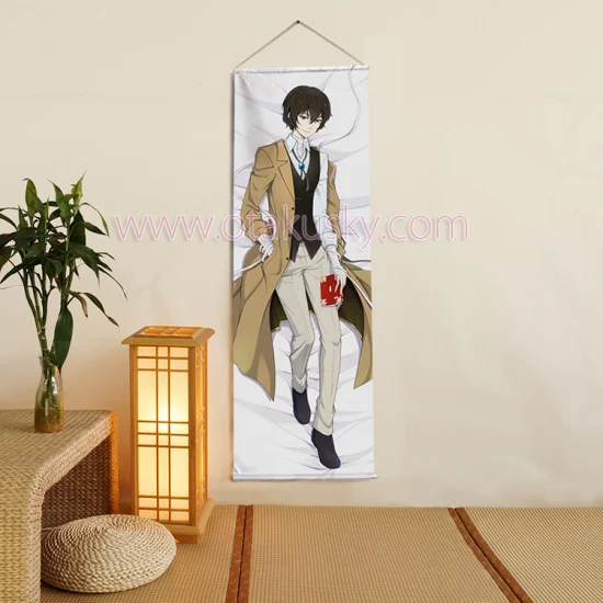 Bungo Stray Dogs Osamu Dazai Anime Poster Wall Scroll Painting - Click Image to Close