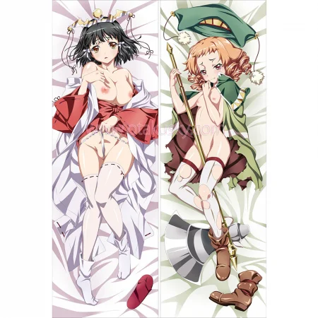 Kuroinu Kaguya Ruu Ruu Body Pillow Case