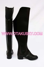 Classic Black Cosplay Boots 03