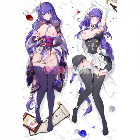 Genshin Impact Dakimakura Baal Raiden Shogun Body Pillow Case 66