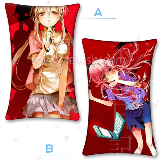 Future Diary Yuno Gasai Standard Pillow Case Cover Cushion 02 - Click Image to Close