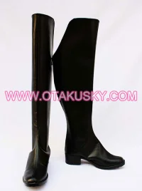 Classic Black Cosplay Boots 03