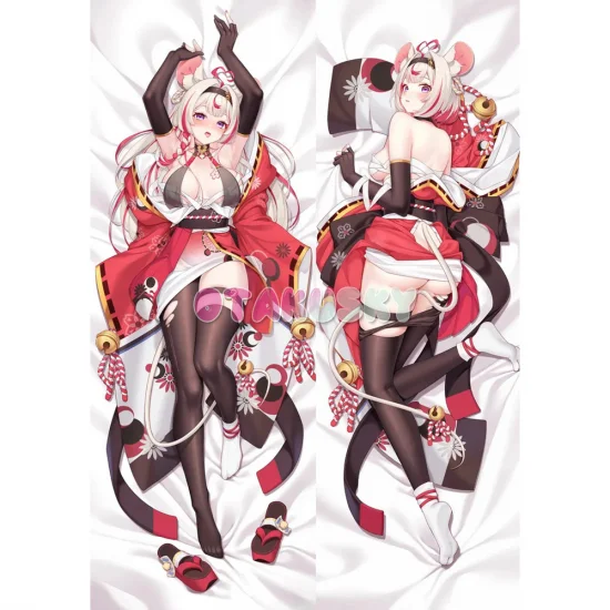 Virtual YouTuber Dakimakura Nakiri Ayame Body Pillow Case 11 - Click Image to Close