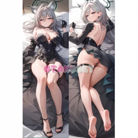 Blue Archive Dakimakura Sunaookami Shiroko Body Pillow Case 15