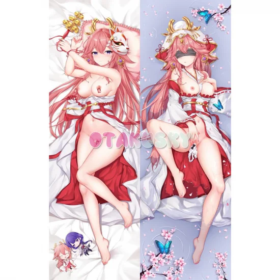 Genshin Impact Dakimakura Yae Miko Body Pillow Case 21 - Click Image to Close