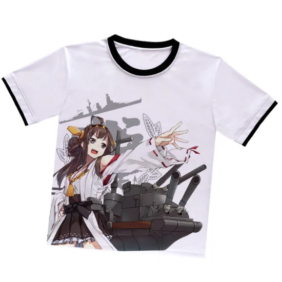 Kantai Collection Kongou White T-Shirt - Click Image to Close