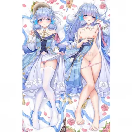 Genshin Impact Dakimakura Kamisato Ayaka Body Pillow Case 36