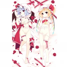 Touhou Project Dakimakura Remilia Scarlet Flandre Scarlet Body Pillow Case 02