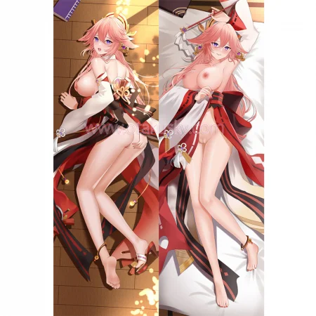 Genshin Impact Dakimakura Yae Miko Body Pillow Case 15