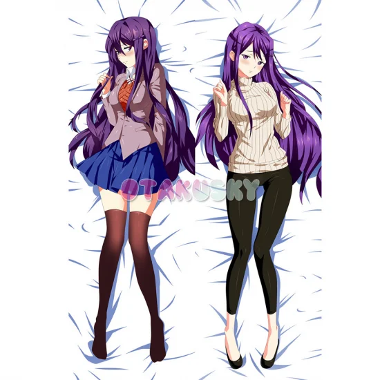 Doki Doki Literature Club! Dakimakura Yuri Body Pillow Case 03 - Click Image to Close