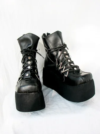 Black Cosplay Shoes 03